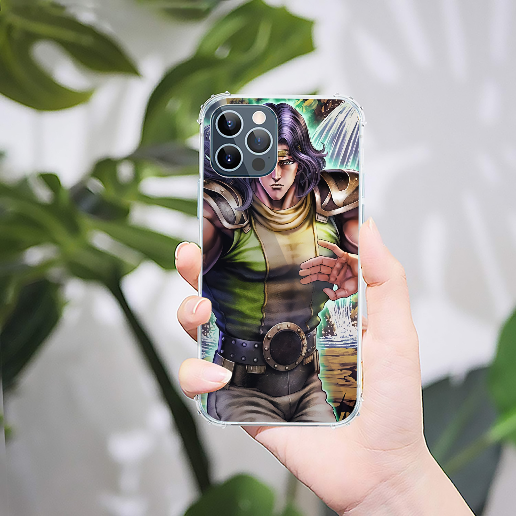 （画像用） 北斗の拳 Fist of the North Star 【iPhone 12シリーズ対応】透明スマホケース（クリアソフトケース）